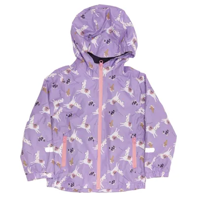 Regnjakke (Lilla, Flerfarvet) fra Pocopiano Bomuld, Polyester
