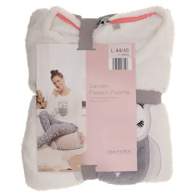 Pyjamas (Vit, Grå) från Blue Motion Bomull, Polyester