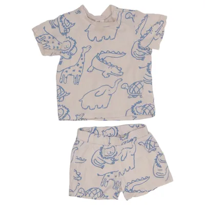 Set (Beige, Blue) from H&M Cotton