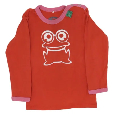 Långärmad t-shirt (Röd) från Green Cotton Ekologisk bomull