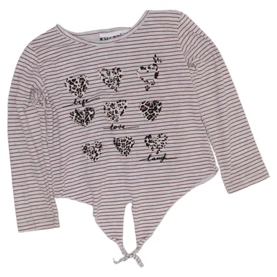 Långärmad t-shirt (Grå, Brun) från Stop + Go Bomull, Polyester