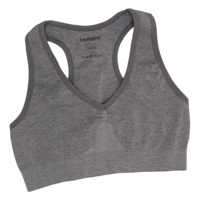 Sports bra (Gray) from Benger Elastane, Polyamide, Polyester