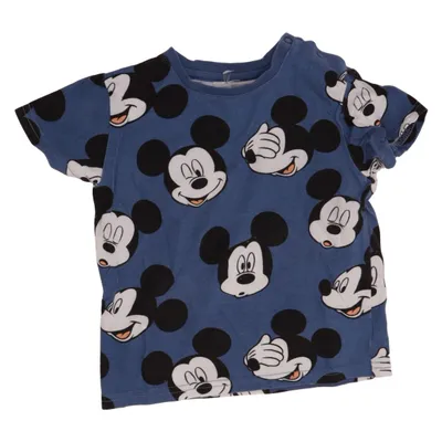 T-shirt (Blå, Svart, Vit) från Disney Baby Ekologisk bomull