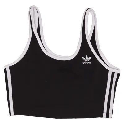 Sports bra (Black, White) from Adidas Originals Cotton, Elastane