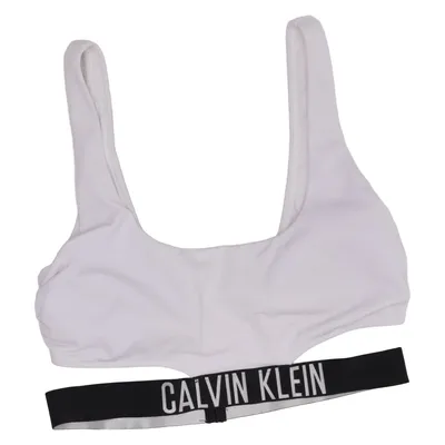 Bikini top (Hvid, Sort) fra Calvin Klein Swimwear Elastan, Polyamid