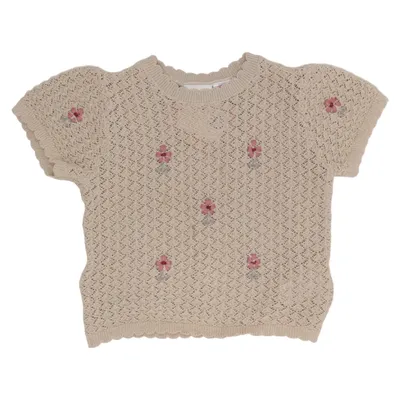 T-shirt (Beige, Multicolored) from Zara Cotton, Polyester