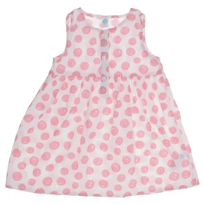 Dress (Pink, White) from Tex Baby Cotton