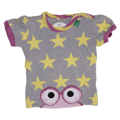 T-shirt (Grå, Gul, Flerfarvet) fra Fred's World by Green Cotton Økologisk bomuld