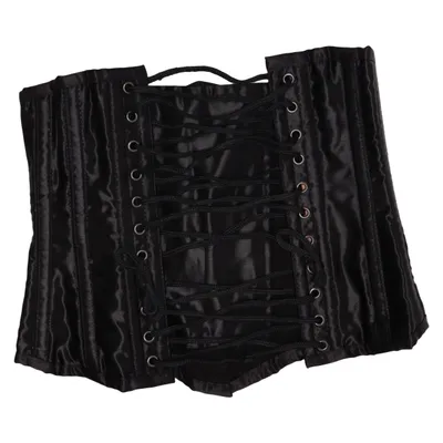 Korsett (Svart) från Burlesk Bomull, Polyester