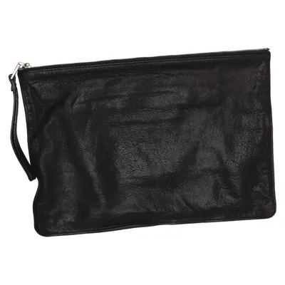 Sac pochette (Noir) de Les Petites Coton, Cuir