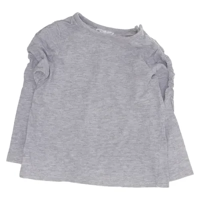 Langærmet t-shirt (Grå) fra Livly Baby Bomuld, Viscose