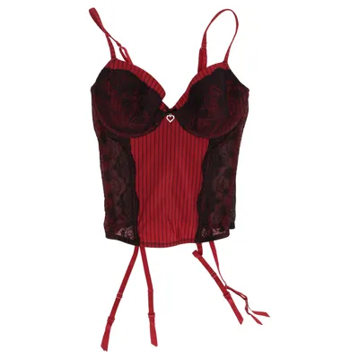 Bustier (Röd, Svart) från Avanti Elastan, Polyamid, Polyester