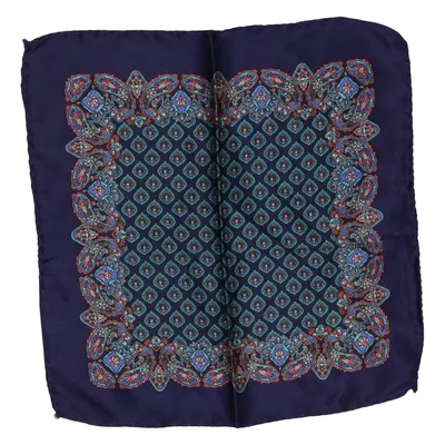 Handkerchief (Blue, Multicolored) from Ermenegildo Zegna Silk