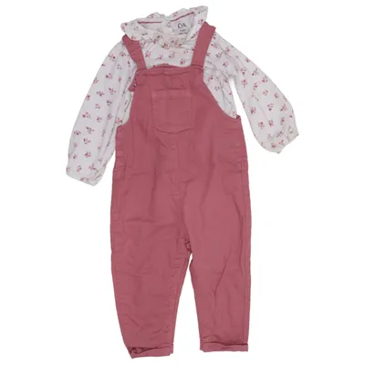 Hängselbyxor (Rosa, Vit, Flerfärgad) från Baby C&A Bomull