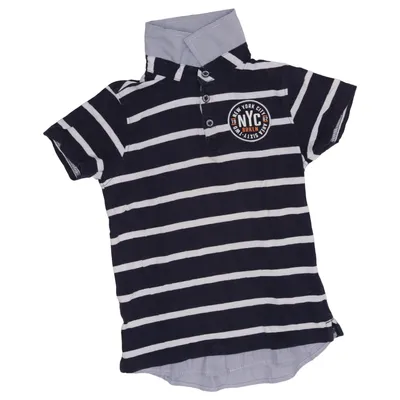 Polo shirt (Blue, White) from Dopo Dopo Boys Cotton