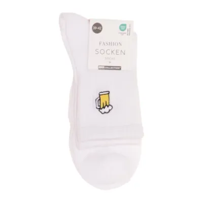 Strumpor (Vit) från Fashion Socks Elastan, Polyester