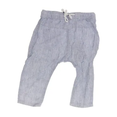 Pantalon (Bleu, Blanc) de H&M Coton, Lin