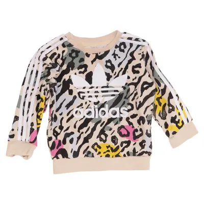 Sweatshirt (Beige, Multicolored) from Adidas Cotton, Elastane, Recycled polyester