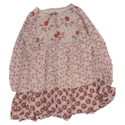 Kleid (Beige, Mehrfarbig) von Zara Baby Viskose