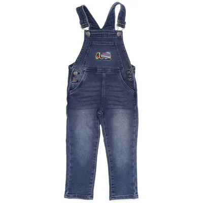 Hängselbyxor (Blå) från Playful Denim Bomull, Elastan, Polyester