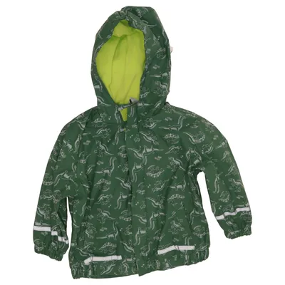 Rain jacket (Green, White) from Kiki & Koko Polyester, Polyurethane