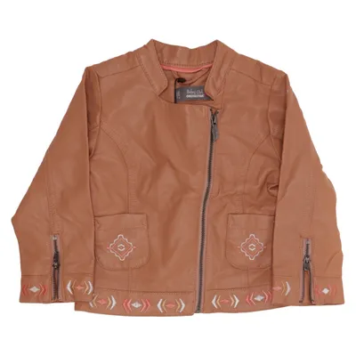 Jacket (Brown, Multicolored) from Orchestra Polyester, Polyurethane