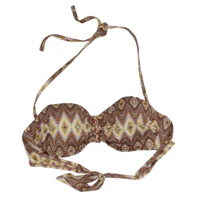 Bikini top (Brown, Yellow, Multicolored) from Genius Elastane, Polyester