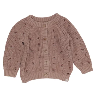 Cardigan (Pink) from Lil'Atelier Organic cotton