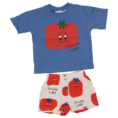 Set (Blauw, Wit, Rood) van Zara Katoen