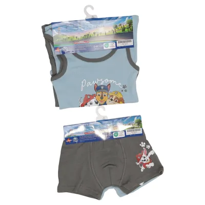 Ensemble de sous-vêtements (Gris, Bleu) de Paw Patrol Coton