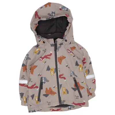Rain jacket (Beige, Multicolored) from Polarn O. Pyret Recycled polyester
