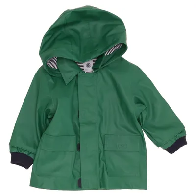 Regnjakke (Grøn) fra Petit Bateau Bomuld, Polyester