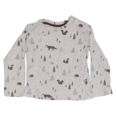 Lange mouwen shirt (Grijs, Bruin) van Baby C&A Katoen