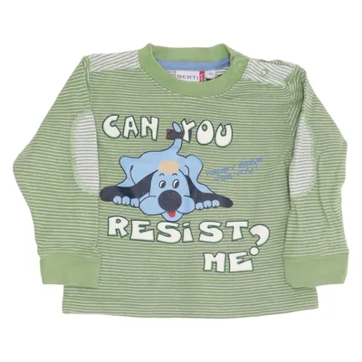 Long sleeve T-shirt (Green, White) from Berti Cotton