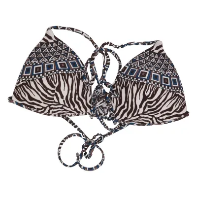 Bikini top (Blue, Brown, White) from Masquenada Elastane, Polyamide
