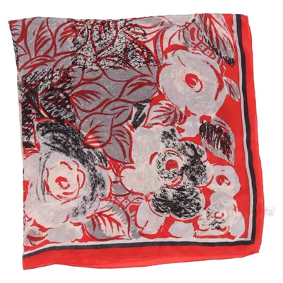 Halsdoek (Rood, Wit, Grijs) Zijde