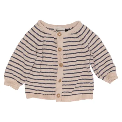 Cardigan (Beige, Blå) fra Baby Bomuld