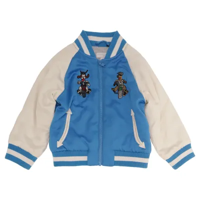 Veste universitaire (Bleu, Blanc) de Stella McCartney Kids Coton, Polyester