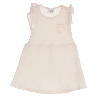 Klänning (Beige) från Orsolino Baby Bomull