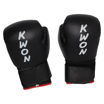 Boxing gloves (Black, Red) from Kwon Polyamide
