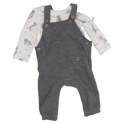 Dungarees (Gray, White) from Baby C&A Cotton