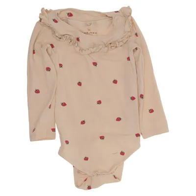 Body (Beige, Röd) från The New Elastan, Ekologisk bomull
