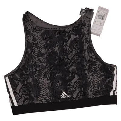 Sports-BH (Grå, Sort, Hvid) fra Adidas Elastan, Genanvendt polyester