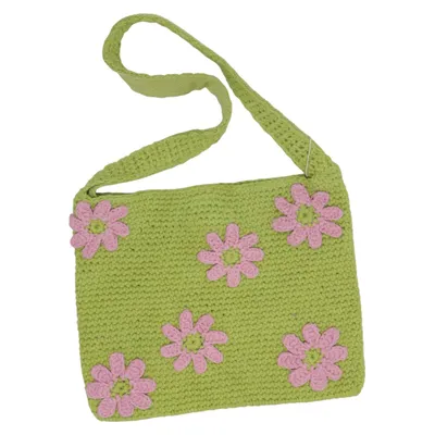 Umhängetasche (Grün, Pink, Mehrfarbig) von Pull & Bear Baumwolle