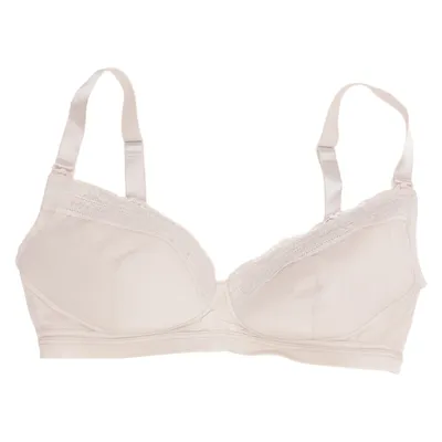 Nursing bra (Beige) from Vertbaudet Cotton, Elastane, Polyester