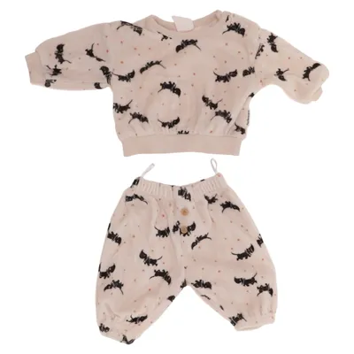 Pajamas (Beige, Black) from Hema Organic cotton, Recycled polyester