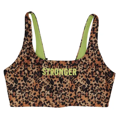 Sport-bh (Bruin, Groen, Meerkleurig) van Stronger Elastaan, Polyester