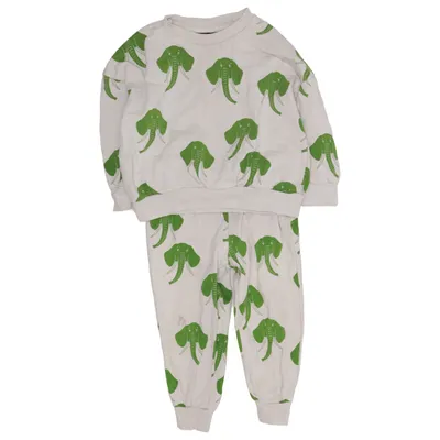 Loungewear (Hvid, Grøn) fra Mini Rodini Bomuld