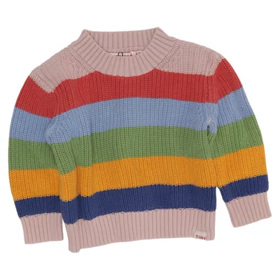 Sweater (Pink, Blue, Multicolored) from Tinycottons Cotton