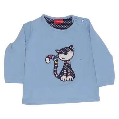 Langarmshirt (Blau) von Salt and Pepper Baumwolle, Elasthan, Polyester